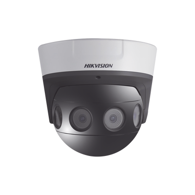 PanoVu Series / Vista Panorámica 180° / 8 Megapixel en Total / 4 Lentes 2.8 mm (2 Megapixel) / 20 mts IR EXIR / Exterior IP67 / IK10 / 12 Vcc / PoE+ / MicroSD