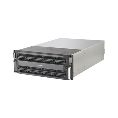 Servidor de Almacenamiento en Red / Soporta 24 Discos Duros (No Incluye Discos) / RAID / iSCSI / Graba 512 canales IP / Doble Controlador