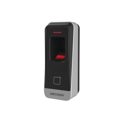 Lector esclavo PROX EM IP65 / Huella Digital / Lector de Tarjetas de Proximidad / RS-485 / Interior y Exterior / Requiere Panel de Control de Acceso DS-K26 Series