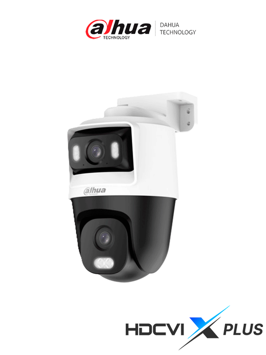 DAHUA DH-HAC-PTS1500CN-E2-IL-A - Cámara PT de Doble Lente 2+2 Megapíxeles HDCVI / HDCVI X PLUS/ Iluminador Dual Inteligente/ Micrófono Incorporado/ Iluminación de Hasta 50m de Distancia/ Campo de Visión de Hasta 111°/ Policarbonato