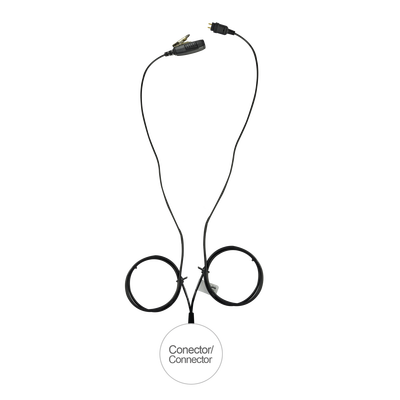 Micrófono de 2 cables serie LOC para Hytera PD770  PD782  PD706  PD786