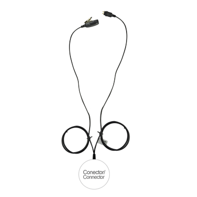 Kit de vigilancia LOC de 2 cables para Motorola DEP550  DEP570  DGP4150  DGP5550/e  DGP8550/e  DGP5050/3  DGP8050/e TETRA Series MTH650/ 700/ 800/ 850  MTP850