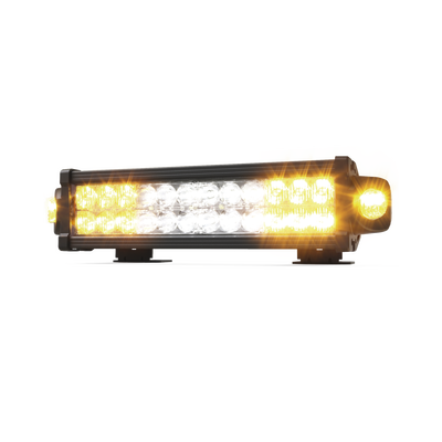 Barra LED de  trabajo  13.6 pulgadas  doble hilera  con luces de trabajo  ambar/claro   12-24 Vcc