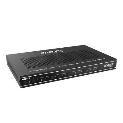 Matriz HDMI 4×4 | Video Wall | Seamless Switch | 10 Modos de Visualización |  4K@60Hz 4:4:4 | HDMI 2.0b y HDCP 2.2 | Control vía Web  IR  RS-232 y TCP/IP