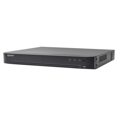 DVR 4 Megapixel / 8 Canales TURBOHD + 4 Canales IP / 1 Bahía de Disco Duro / 8 Canal de Audio / Audio por coaxitron / Vídeoanálisis