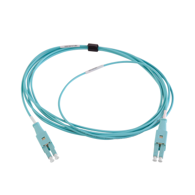 Jumper de Fibra Óptica BladePatch LC-LC Duplex  Multimodo 50/125 OM4  OFNR  Color Aqua  3 Metros