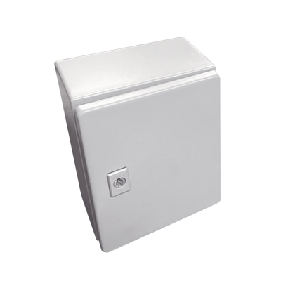 Gabinete de Acero  Nema 4 -IP 66 de 40 x 50 x 20 cm con Platina y certificado UL.