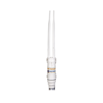 Hotspot inalámbrico 2.4 GHz para exterior  antenas omnidireccional 6 dBi  Throughput 75 Mbps  ideal para la venta de códigos de acceso a Internet