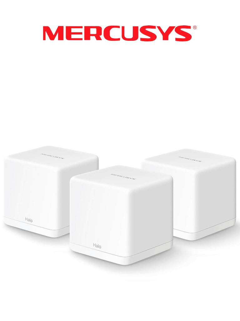 MERCUSYS - HALO H30G(3-PACK) / Sistema Wi-Fi Mesh para todo el hogar AC1300 / Paquete con 3 piezas