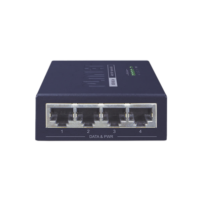 Inyector High PoE  de 4 Puertos Gigabit de Entrada  4 Puertos PoE 802.3af/at Gigabit de Salida Para Cada Puerto  Hasta 30 W por interfaz