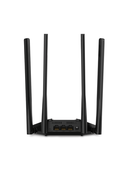 MERCUSYS MR30G -  Router inalámbrico Gigabit AC1200 con doble banda 2.4 GHz y 5 GHz  2 puertos LAN Gigabit  1 puerto WAN Gigabit. Incluye tecnología MU-MIMO y Beamforming  4 antenas de 5 dBi  compatible con EasyMesh y función de control parental.