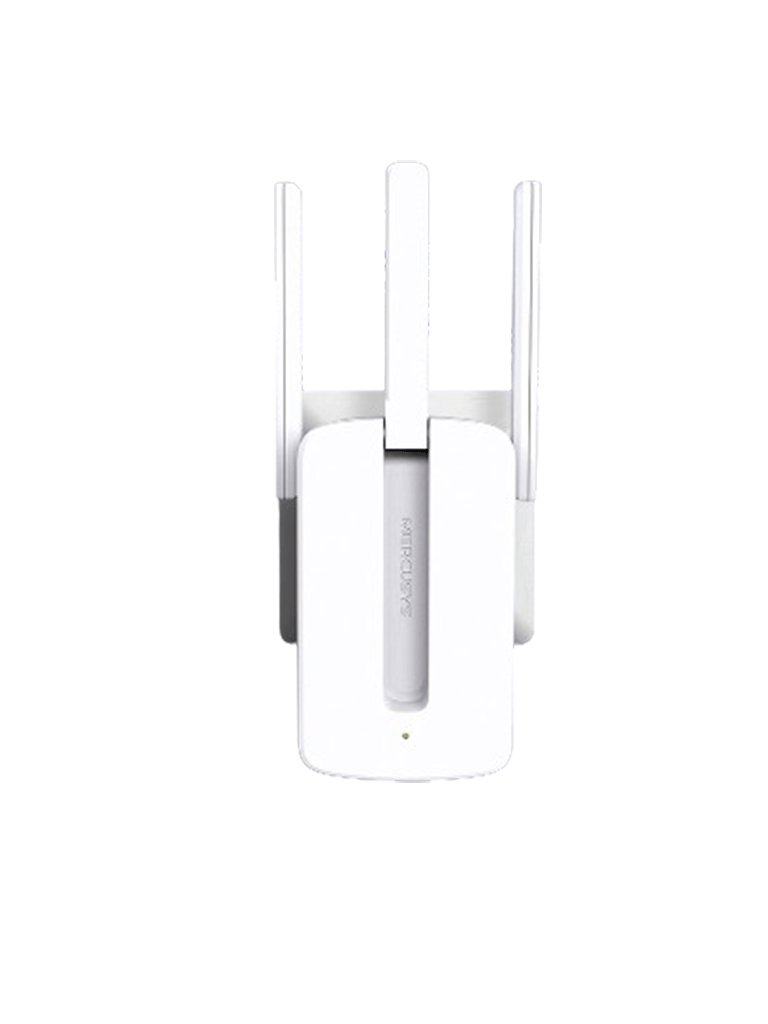 MERCUSYS MW300RE -Repetidor de cobertura WiFi N con tecnología MU-MIMO  velocidad de 300 Mbps en 2.4 GHz  3 antenas externas y botón WPS.