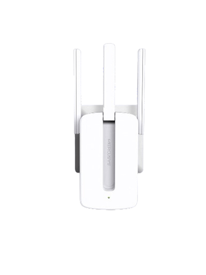 MERCUSYS MW300RE -Repetidor de cobertura WiFi N con tecnología MU-MIMO  velocidad de 300 Mbps en 2.4 GHz  3 antenas externas y botón WPS.
