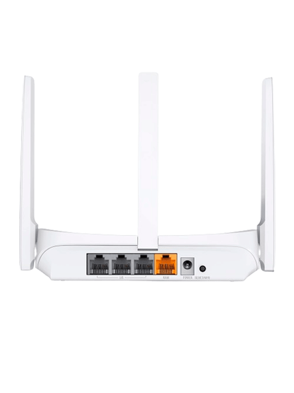 MERCUSYS MW306R - Router inalámbrico N de 2.4 GHz con velocidad de 300 Mbps  1 puerto WAN 10/100 Mbps  3 puertos LAN 10/100 Mbps y 3 antenas de 5 dBi. Compatible con IPTV e IPv6.