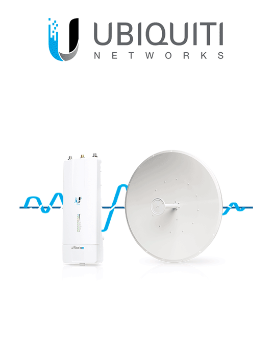 Ubiquiti AF-5XHD-34-S45 -  Kit AirFiber con Radio AF-5XHD y Antena AirFiber de 34 dBi Slam-45 para enlaces PTP de clase carrier BACKHAUL con hasta 500 Mbps Full Duplex y en banda libre de 5.8 GHz.