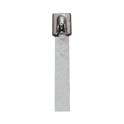 Cincho StrongHold de Acero Inoxidable Tipo 304  998 mm largo x 6.6 mm ancho  Color Metálico  Paquete de 25pz