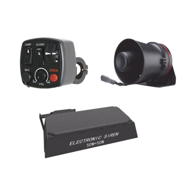 Kit para motocicleta EPCOM INDUSTRIAL  sirena/ bocina 100 Watt y controlador