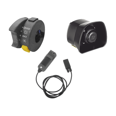 Kit Para Motocicleta FEDERAL SIGNAL   Sirena/Bocina de 30 Watt  Controlador y Micrófono