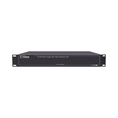 (SOLO RECEPTOR) TRANSCEPTOR ACTIVO DE 16 CANALES / VIDEO+PODER en un solo Cable UTP / 150 metros en 4K  200 metros en 5 MP/ Envía 36 Vcc y Recibe 12 Vcc / TODO INCLUIDO PARA RACK / HD-TVI/CVI/AHD/CVBS / SIN RUIDO / INSTALACIÓN LIMPIA.