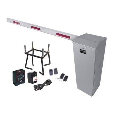 Kit COMPLETO Barrera Izquierda XB / 3M / Incluye Sensor de masa  Transformador  Lazo  Ancla  Fotoceldas y 2 Controles Inalámbricos