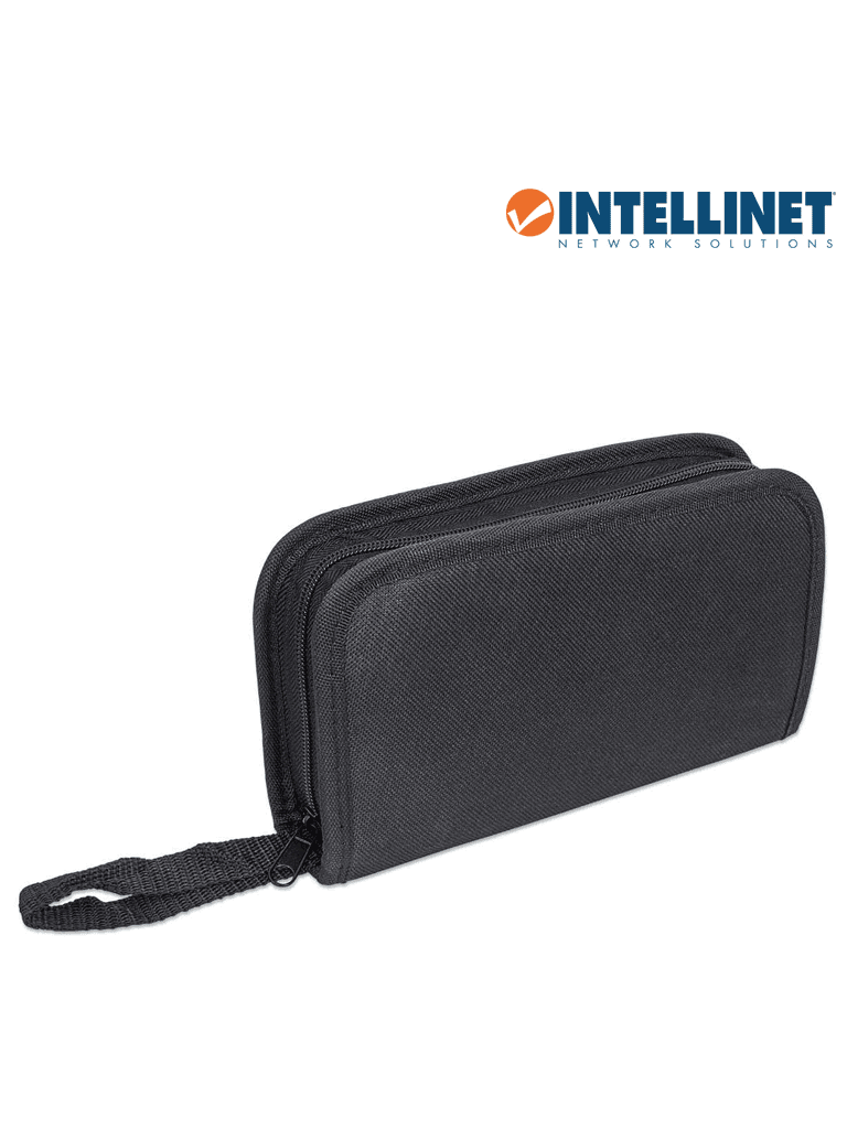 INTELLINET 780070 - Kit de herramientas para red de 4 piezas: probador de cable UTP  ponchadora  pinza crimpeadora y pelador de cable