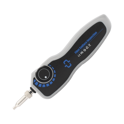 Microscopio para inspección de conectores de fibra óptica