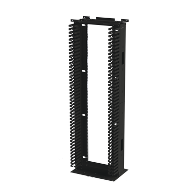 Rack de Acero de 7ft x 19in  45UR con Organizadores Verticales Y Guía Superior para Cableado.