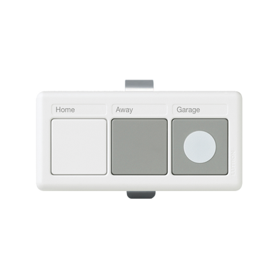 (RadioRA2) Control remoto para iluminación y puertas de garage  uso en visera de automóvil  integrelo con RRDVCRXWH