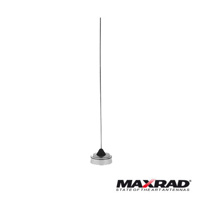 Antena Móvil VHF Con Tuerca Cromada  Rango de Frecuencia 152 - 162 MHz