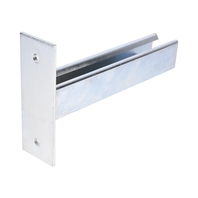 Ménsula Unicanal  200mm  con acabado Electro Zinc