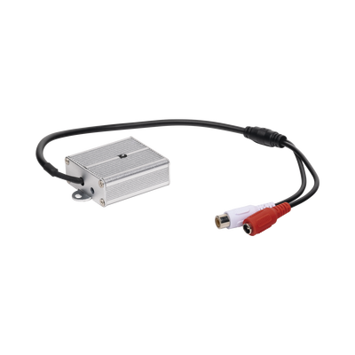 Micrófono omnidireccional  tipo cuadro  con distancia de recepción de 10 - 100 m cuadrados