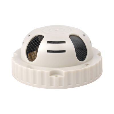 Micrófono omnidireccional  en sensor de humo  alta fidelidad  con distancia de recepción de 10-100 metros cuadrados