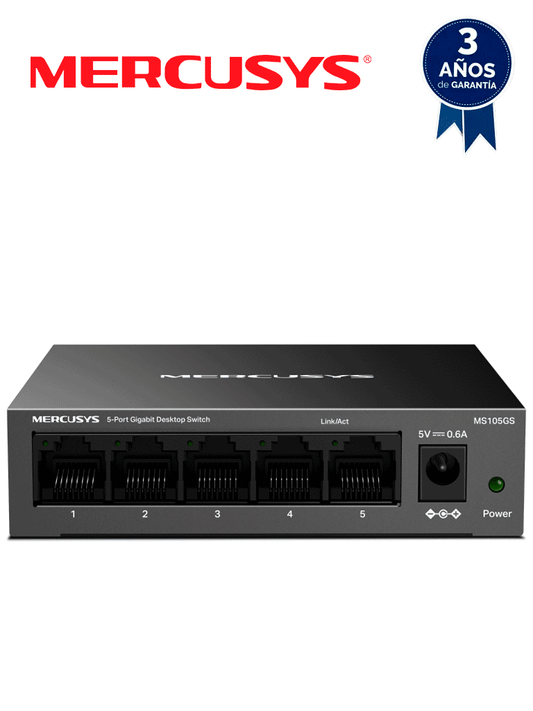 MERCUSYS - MS105GS / Switch Gigabit de sobremesa de 5 puertos