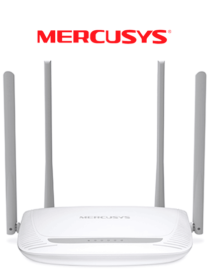 MERCUSYS MW325R -  Router inalámbrico N con velocidad mejorada de 300 Mbps en la frecuencia de 2.4 GHz. Posee 1 puerto WAN y 3 puertos LAN de 10/100 Mbps  junto con 4 antenas de 5 dBi para una mayor cobertura.