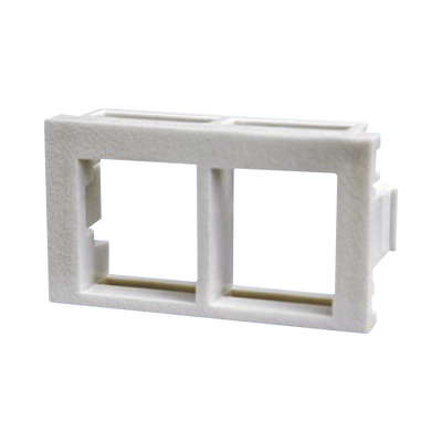 Inserto Plano de 1/3  Espacio para Dos Módulos Keystone  Color Blanco