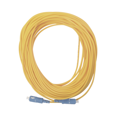 Jumper de Fibra Óptica Simplex  Monomodo  con Conectores SC/UPC-SC/UPC  de 20 Metros