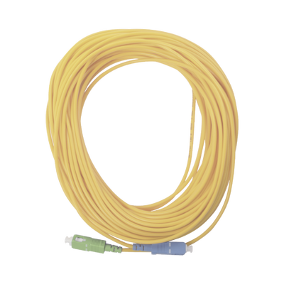 Jumper de Fibra Óptica Simplex  Monomodo  con Conectores SC/UPC-SC/APC  de 20 Metros