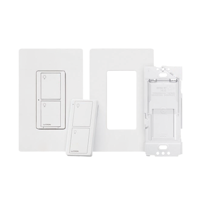 (Caseta Wireless) Kit  Apagador  base para empotrar en pared el control remoto PICO  tapa  ideal para el control de iluminación .