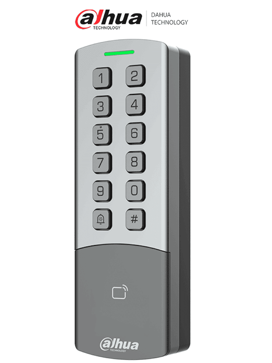 DAHUA DHI-ASI1201M-MEW - Control de Acceso Standalone Antivandálico / Tarjeta y Password/ IP65 & IK08/ 10 000 Usuarios  Passwords y Tarjetas/ Conectividad WiFi & RJ-45/ 10 000 eventos/ Soporta Lectura de Tarjetas MiFare & ID/ #LoNuevo #ASE