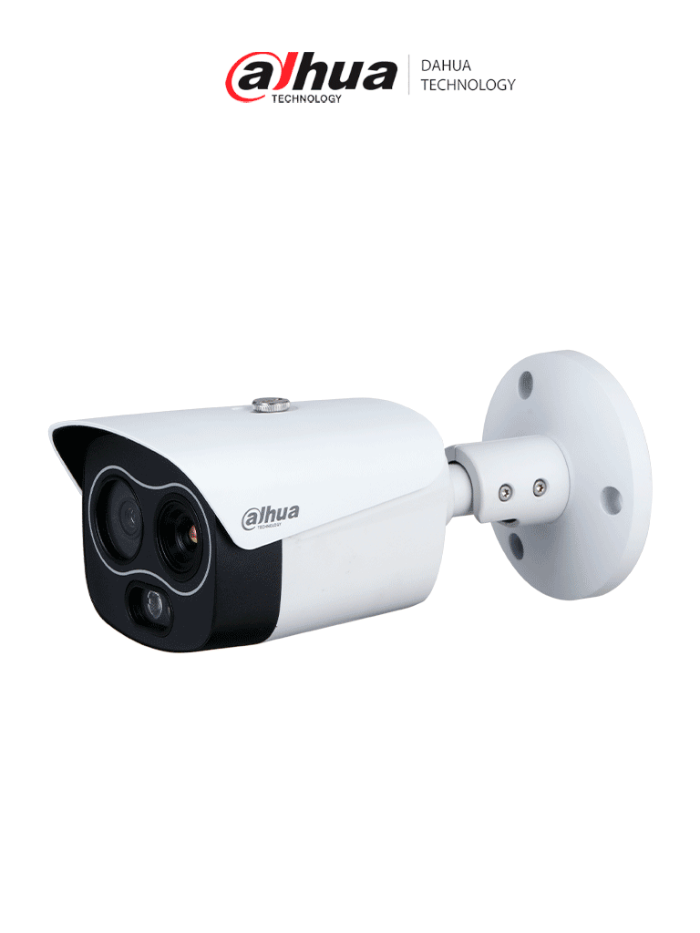 DAHUA DHI-TPC-BF1241-B7F8-DW-S8 Mini cámara tipo bala IP térmica de 4MP/ con IA: detección de calor  clasificación de personas/vehículos/ detección de humo/ Fusión de imagen dual  PoE  IP67 / rango de medición de –20°C a +550°C /#LoNuevo