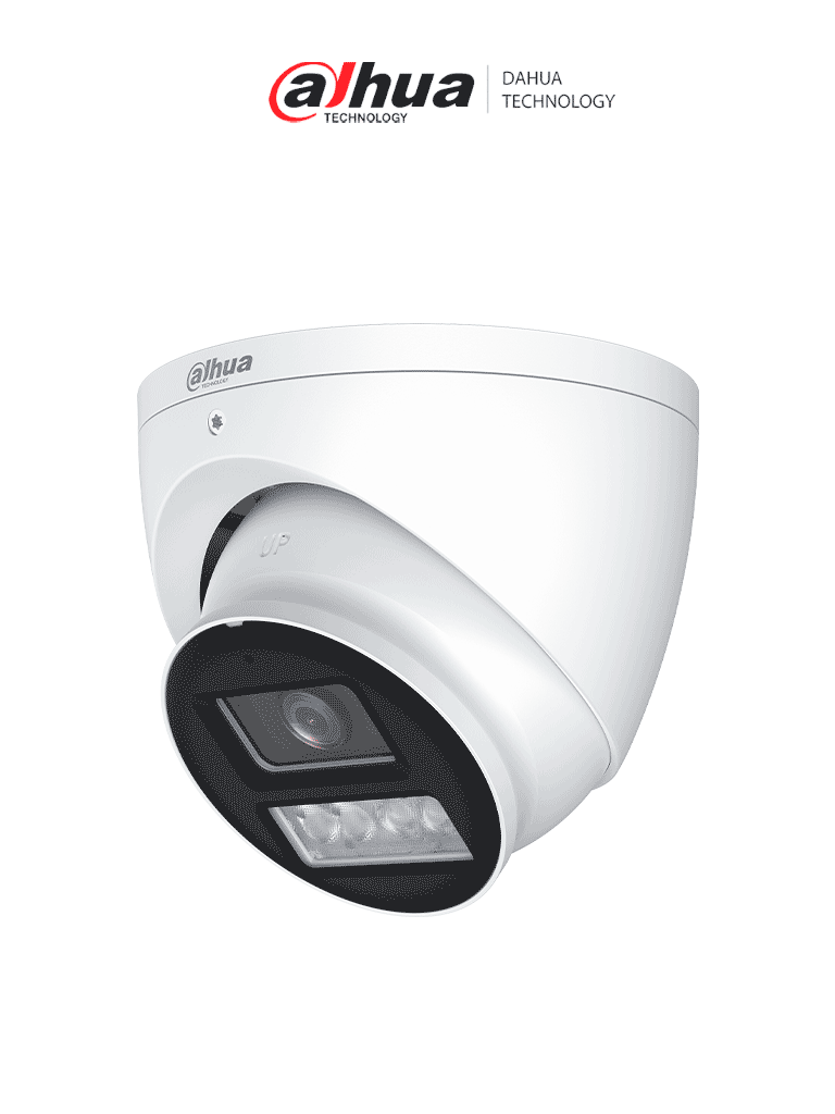 DAHUA HAC-HDW1239TN-IL-A-S2 - Camara Domo de 2 Megapixeles/ Iluminador Dual Inteligente+Full Color/ Lente de 2.8 mm/ 107 Grados/ Microfono Integrado/ WDR Real de 130 dB/ 40 Metros de Iluminación IR y Visible/ IP67/
