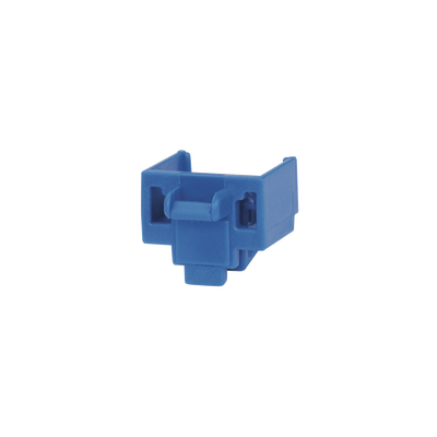 Kit de 10 Dispositivos para Bloquear Puertos Jack RJ45  Color Azul  Incluye Llave de Extracción