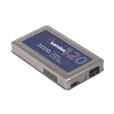 Inversor de corriente 120W  Ent: 12 Vcc  Sal: 120 Vca  de Uso 24/7 para Domos PTZ