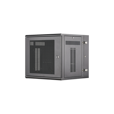 Gabinete PanZone de Montaje en Pared  de 19in  Puerta Ventilada  12 UR  635mm de Profundidad  Color Negro