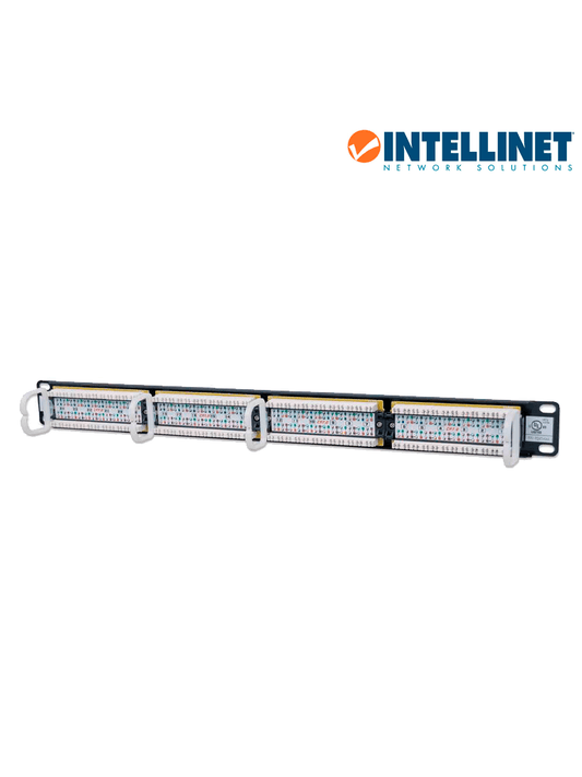 INTELLINET 520959 - Panel de parcheo Cat6 de 24 puertos  UTP  1UR.