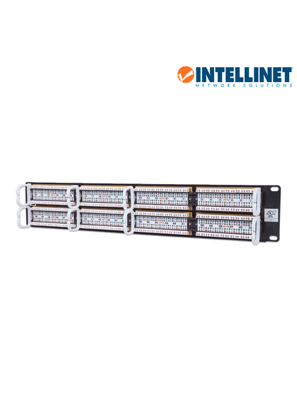 INTELLINET 560283 - Panel de parche Cat6 de 48 puertos  UTP  2U