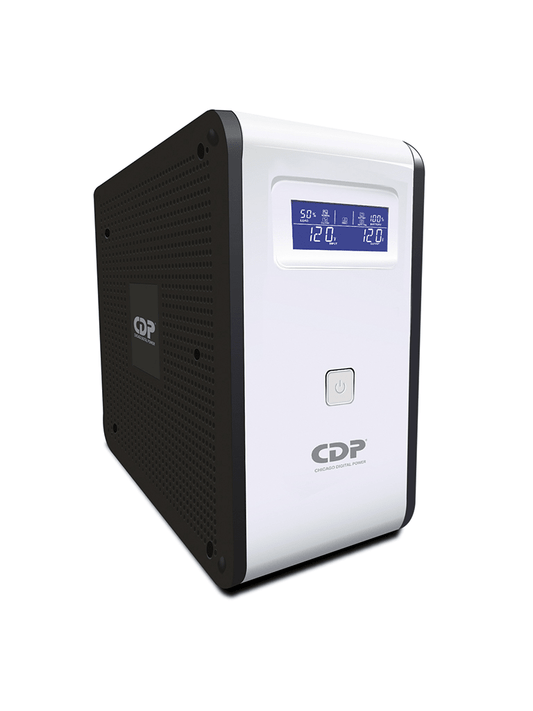 CDP R-Smart751 - UPS / 750VA / 375W / 10 Terminales de salida / 5 Salidas con respaldo de batería y AVR / 5 Salidas con supresión de picos / Pantalla LCD /