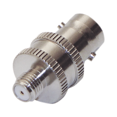 Adaptador en Línea de Conector BNC Hembra a SMA Hembra Corto / Celulares Motorola  Níquel/ Oro/ Teflón.