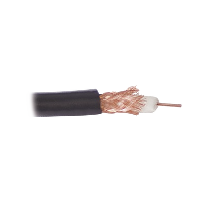 ( Precio por metro ) Cable RG59  conductor central de alambre de cobre calibre 20  blindado de malla trenzada de cobre 80%  aislante de polietileno sólido. Hasta agotar existencias