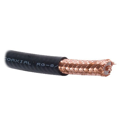 ( Venta x Metro ) Cable con blindaje de malla trenzada de cobre 97%  aislamiento de polietilleno espumado.